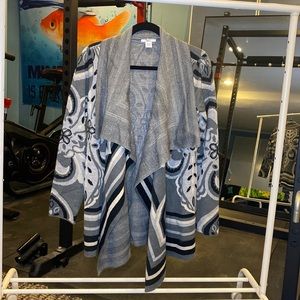 Gray Black & White Cardigan